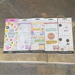 Happy Planner Stickers Set of 5 for Planners or Crafts
